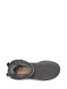 UGG Skórzane botki "Mini Baily Bow" w kolorze szarym
