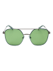 Polaroid Damen-Sonnenbrille in Silber/ Grün