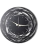 ABERTO DESIGN Wanduhr in Schwarz - Ø 70 cm