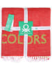 Benetton Plaid rood/groen - (L)190 x (B)140 cm