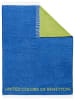 Benetton Pled w kolorze niebiesko-żółtym - 190 x 140 cm