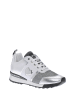 Love Moschino Sneakersy w kolorze srebrno-biało-szarym