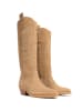 loft37 Leder-Stiefel in Beige