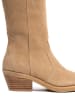 loft37 Leder-Stiefel in Beige