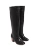 loft37 Leder-Stiefeletten in Schwarz