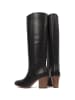 loft37 Leder-Stiefeletten in Schwarz