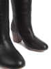 loft37 Leder-Stiefeletten in Schwarz
