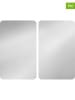 Wenko 2er-Set: Herdabdeckplatten in Silber - (L)30 x (B)52 cm