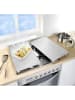 Wenko 2er-Set: Herdabdeckplatten in Silber - (L)30 x (B)52 cm