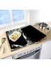 Wenko 2er-Set: Herdabdeckplatten in Schwarz - (L)30 x (B)52 cm