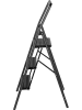 Wenko 3-stufige Klapptrittleiter in Anthrazit - (B)48 x (H)106,5 x (T)57 cm