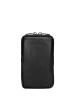 Wojas Skórzana torebka w kolorze czarnym na telefon - 9,5 x 16 x 1,5 cm