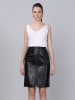 Basics & More Lederrock in Schwarz