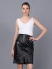 Basics & More Lederrock in Schwarz
