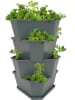 Gusta Garden Kartoffelturm "Paul Potato" in Grau - (B)44 x (H)65 x (T)44 cm
