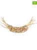 SUNNYSUE 10-delige set: vlechtarmbanden "Multicolor" naturel