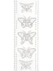 SUNNYSUE Glitzersticker "Schmetterlinge" in Silber