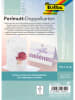 folia PAPER Knutselset "Dubbele kaarten Parelmoer" wit
