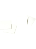 Folia 60-delige set: blanco kaarten wit - elk (L)6 x (B)6 cm