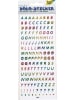 Folia Holo-Sticker "Buchstaben & Zahlen" in Bunt