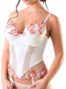 Valea Corsage in Creme/ Rot