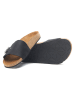 Comfortfusse  Leren slippers zwart