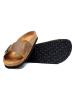Comfortfusse  Leren slippers lichtbruin