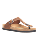 Comfortfusse Leder-Zehentrenner in Braun