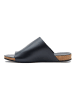 Comfortfusse Leren teenslippers zwart