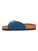 Comfortfusse Leren slippers donkerblauw