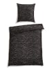 Schiesser Satin-Bettwäsche-Set "Roan" in Schwarz