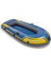 Intex Opblaasboot "Challenger 2" donkerblauw/geel - (L)236 x (B)114 cm