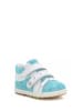 Bartek Leder-Sneakers in Hellblau/ Weiß