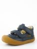 lamino Leren enkelsandalen donkerblauw