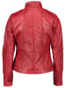 Caminari Skórzana kurtka "Neri" w kolorze czerwonym