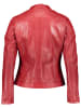 Caminari Skórzana kurtka "Tabi" w kolorze czerwonym