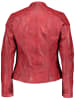 Caminari Skórzana kurtka "Nila" w kolorze czerwonym
