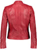 Caminari Skórzana kurtka "Vera" w kolorze czerwonym