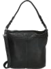 HIDE & STITCHES Leren schoudertas zwart - (B)34 x (H)30 x (D)9 cm