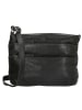 HIDE & STITCHES Leder-Umhängetasche in Schwarz - (B)26 x (H)20 x (T)5 cm
