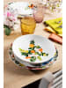 Trendy Kitchen by EXCÉLSA 18-częściowy zestaw talerzy "Naif Frida" w kolorze białym ze wzorem
