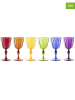 Trendy Kitchen by EXCÉLSA 6er-Set: Weinbecher Country" in Bunt - 250 ml