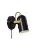 Nordlux Lampa ścienna "Lotus" w kolorze czarnym - (S)6,6 x (W)14 cm