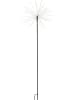 STAR Trading Lampa ogrodowa LED "Firework" w kolorze czarnym - wys. 110 cm