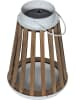 STAR Trading LED-Solar-Laterne "Catania" in Natur - (H)28 cm