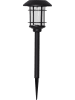 Best Season Solarne lampy ogrodowe LED (3 szt.) w kolorze czarnym - wys. 34 cm
