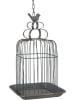 Clayre & Eef Decoratief object "Vogelkooi" zwart - (B)27 x (H)46 x (D)27 cm