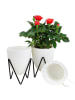 Tomasucci Selbstbewässernder Blumentopf in Weiß - (H)23 x Ø 19 cm