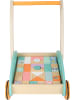 small foot Lauflernwagen "Pastell" mit Bausteinen - ab 12 Monaten