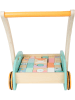small foot Lauflernwagen "Pastell" mit Bausteinen - ab 12 Monaten